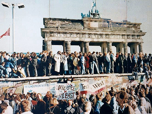 The fall of the Berlin Wall - a picture is worth a thousand words. Credit: Daniel Antal