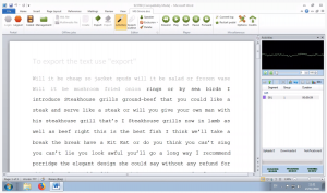 A screenshot of Public-i transcription correction software