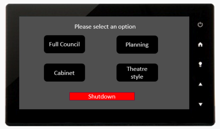 AV control panel