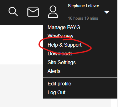 A computer drop down menu showing how to access KnowledgeBase within the Admin area of Connect