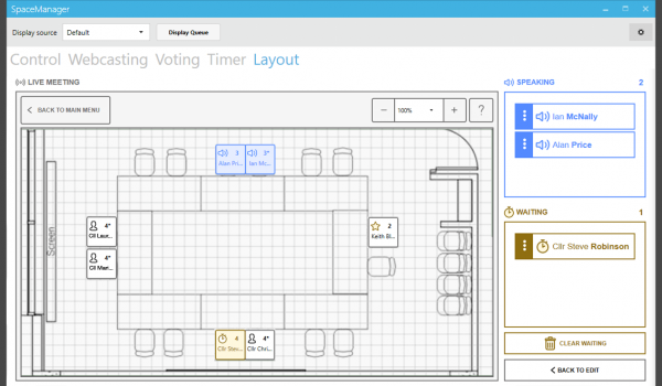 SpaceManager Room Layout