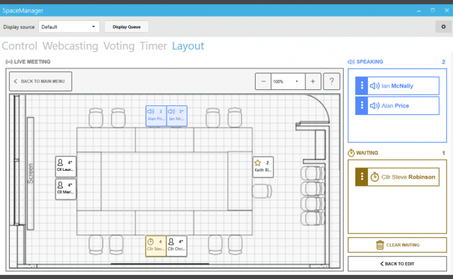 SpaceManager Room Layout