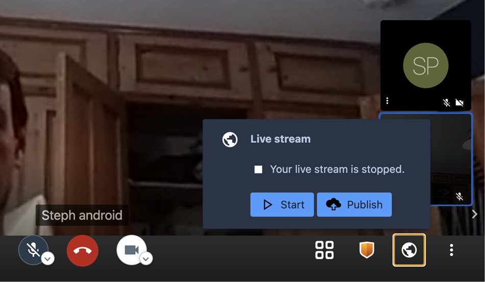 Publish your live stream