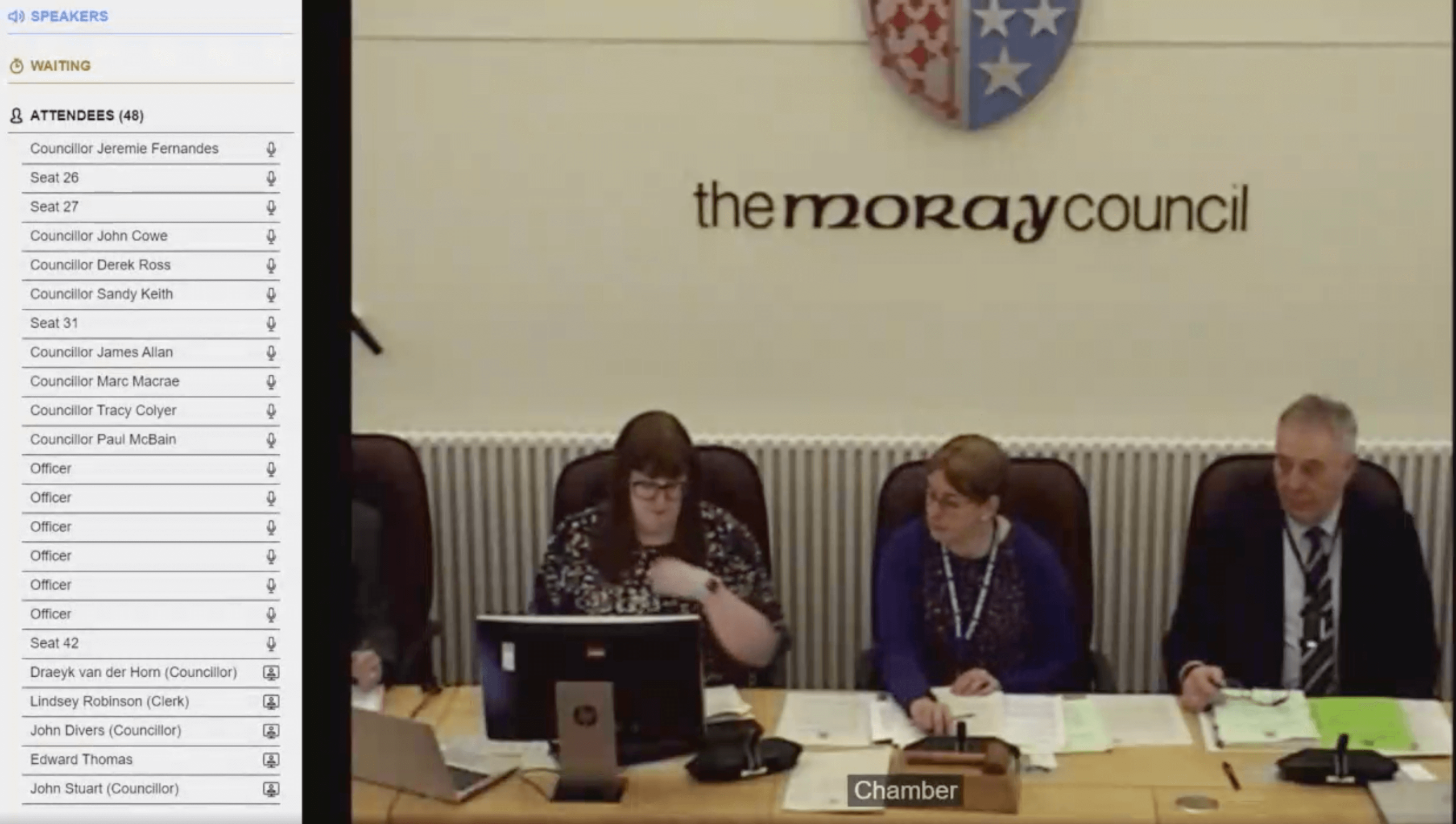Hybrid Meeting Moray Council