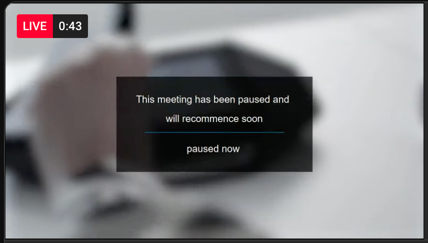 Pause video custom image when you stream to youtube